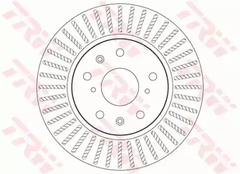 Тормозной диск TRW DF7398 вентилируемый передняя ось
