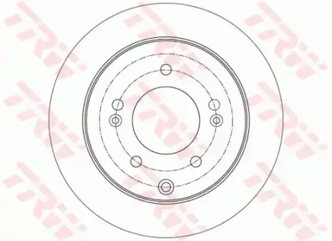 Тормозной диск TRW DF7819 полный задний мост