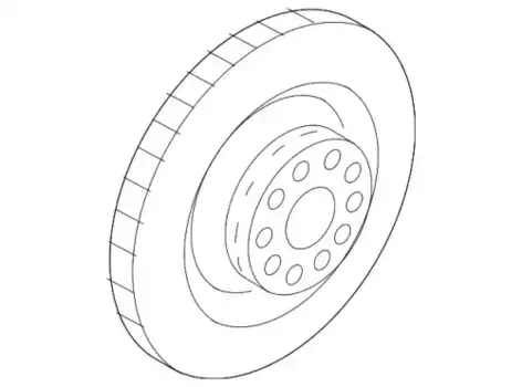 Тормозной диск VAG 4H0 615 601 Q
