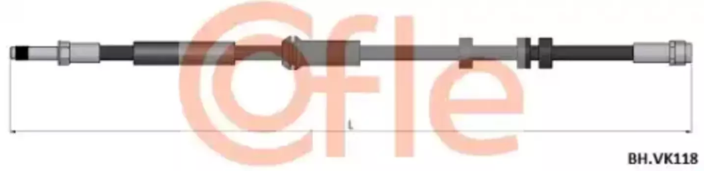 Тормозной шланг ! \AUDI A6 Allroad C7 3.0 TDI quattro 12>14, A6 Allroad C7 3.0 TDI quattro 12>16, A6 92.BH.VK118 COFLE