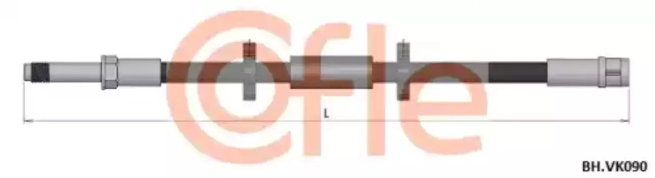 Тормозной шланг ! \VW MULTIVAN V 2.0 TDI 11>15, MULTIVAN V 2.0 TSI 11>15, MULTIVAN V 2.0 TSI 4motion 92.BH.VK090 COFLE