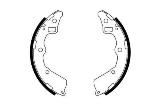 Тормозные колодки барабанные BOSCH 0 986 487 757
