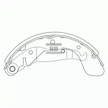 Тормозные колодки барабанные HI-Q SA152
