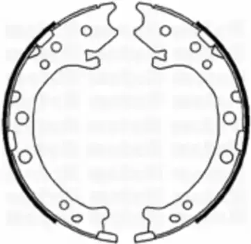 Тормозные колодки барабанные METELLI 53-0162