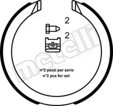 Тормозные колодки барабанные METELLI 53-0491K
