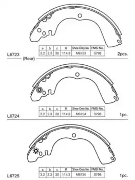 Тормозные колодки барабанные MK KASHIYAMA K6723 DUBL