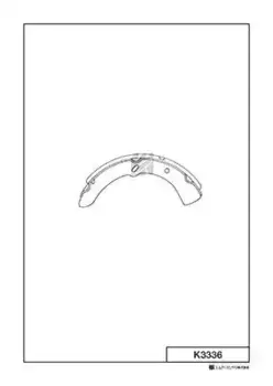 Тормозные колодки барабанные передняя ось MK KASHIYAMA K3336