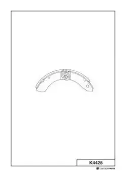 Тормозные колодки барабанные передняя ось задняя ось MK KASHIYAMA K4425