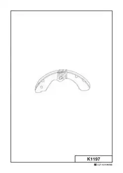 Тормозные колодки барабанные передняя ось задняя ось MK KASHIYAMA K1197