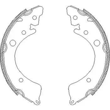 Тормозные колодки барабанные REMSA 4350.00