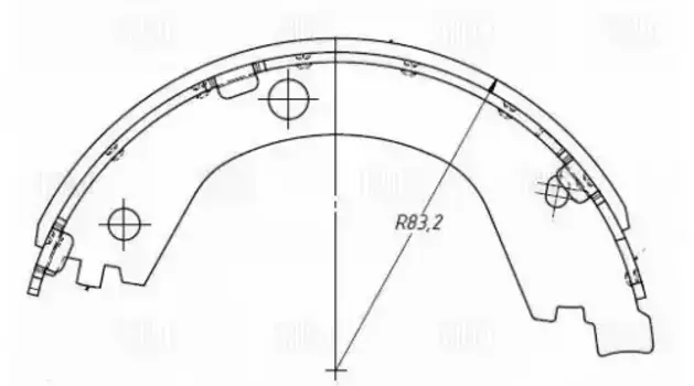 Тормозные колодки барабанные TRIALLI GF 4406