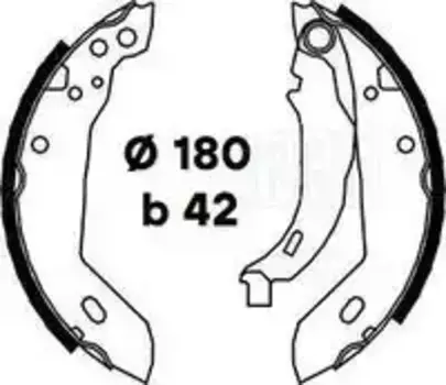 Тормозные колодки барабанные TRIALLI GF 4466