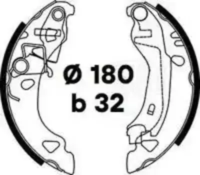 Тормозные колодки барабанные TRIALLI GF 4472