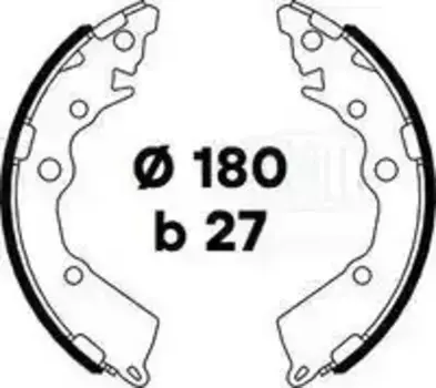 Тормозные колодки барабанные TRIALLI GF 4488