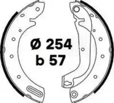 Тормозные колодки барабанные TRIALLI GF 4509