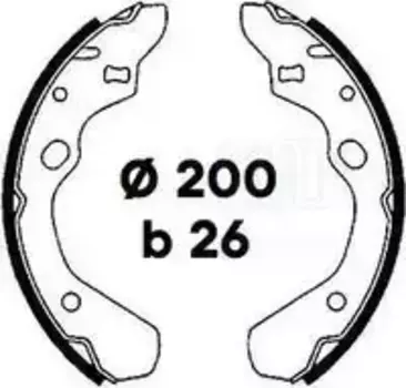 Тормозные колодки барабанные TRIALLI GF 4555