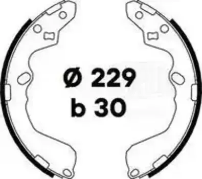 Тормозные колодки барабанные TRIALLI GF 4570