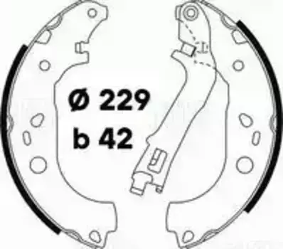 Тормозные колодки барабанные TRIALLI GF 4586