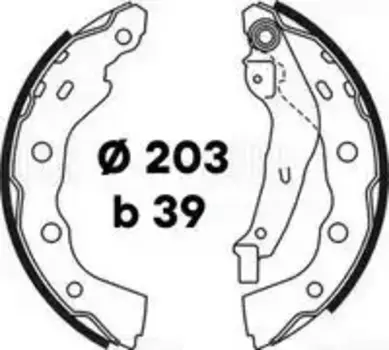 Тормозные колодки барабанные TRIALLI GF 4684