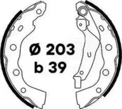 Тормозные колодки барабанные TRIALLI GF 4686