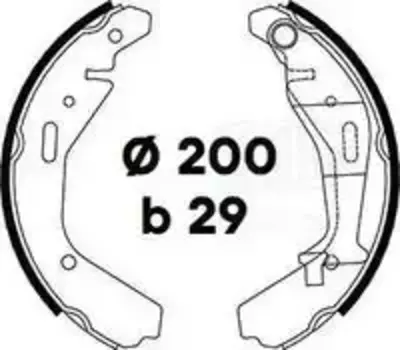 Тормозные колодки барабанные TRIALLI GF 4697