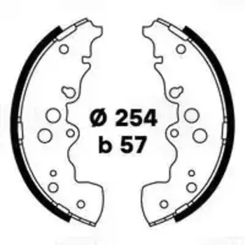 Тормозные колодки барабанные TRIALLI GF 4787