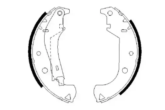 Тормозные колодки барабанные задняя ось BOSCH 0 986 487 626
