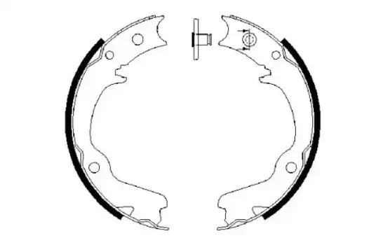 Тормозные колодки барабанные задняя ось BOSCH 0 986 487 681