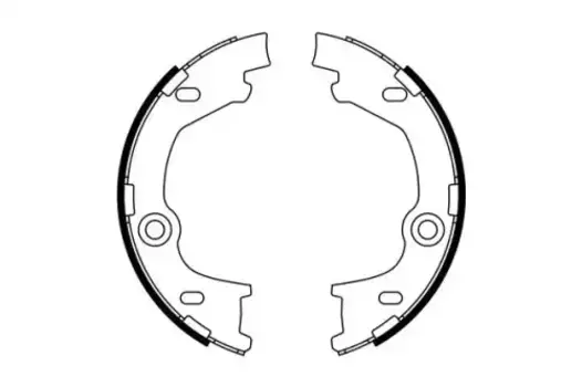 Тормозные колодки барабанные задняя ось BOSCH 0 986 487 777