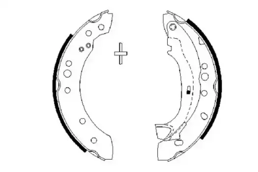 Тормозные колодки барабанные задняя ось BOSCH 0 986 487 664