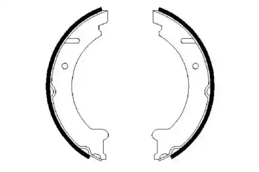 Тормозные колодки барабанные задняя ось BOSCH 0 986 487 548
