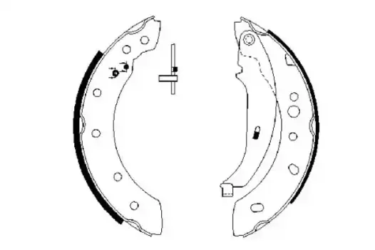 Тормозные колодки барабанные задняя ось BOSCH 0 986 487 672