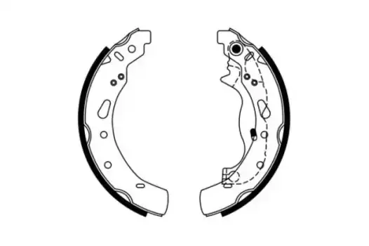 Тормозные колодки барабанные задняя ось BOSCH 0 986 487 767