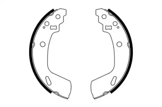 Тормозные колодки барабанные задняя ось BOSCH 0 986 487 775