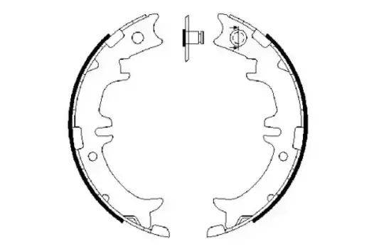 Тормозные колодки барабанные задняя ось BOSCH 0 986 487 615
