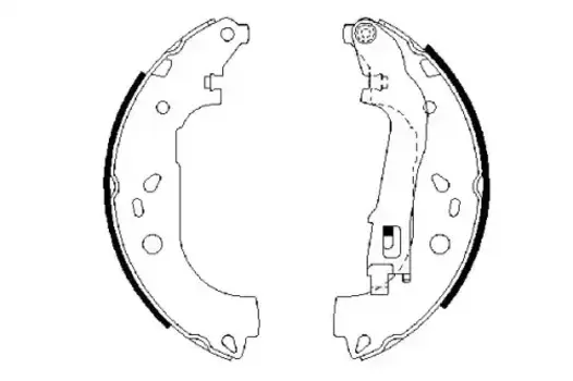 Тормозные колодки барабанные задняя ось BOSCH 0 986 487 717