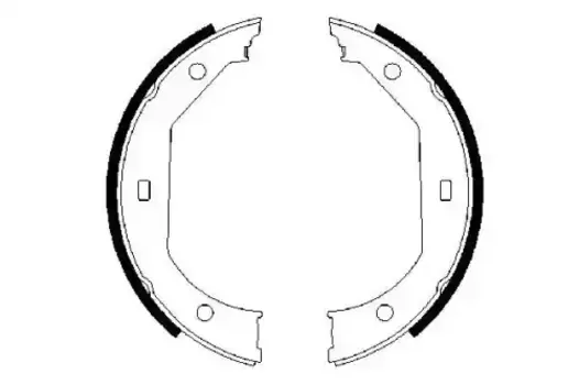 Тормозные колодки барабанные задняя ось BOSCH 0 986 487 607