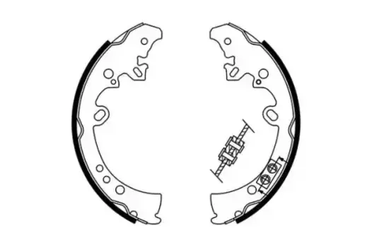 Тормозные колодки барабанные задняя ось BOSCH 0 986 487 787