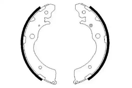 Тормозные колодки барабанные задняя ось BOSCH 0 986 487 440