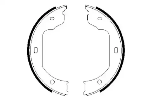Тормозные колодки барабанные задняя ось BOSCH 0 986 487 625