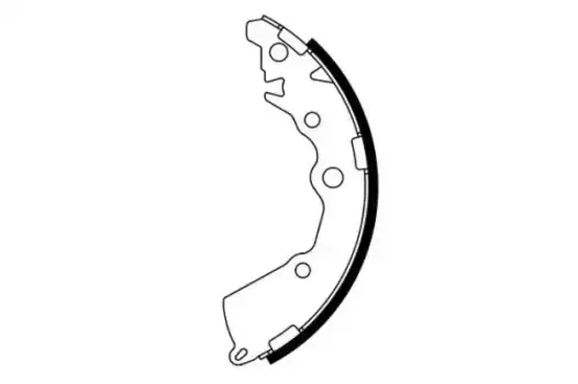 Тормозные колодки барабанные задняя ось BOSCH 0 986 487 797