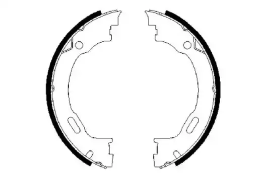Тормозные колодки барабанные задняя ось BOSCH 0 986 487 609