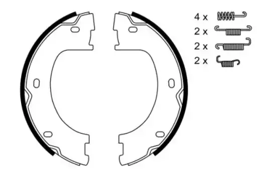 Тормозные колодки барабанные задняя ось BOSCH 0 986 487 751
