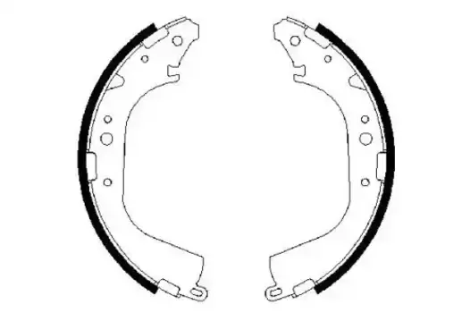 Тормозные колодки барабанные задняя ось BOSCH 0 986 487 354