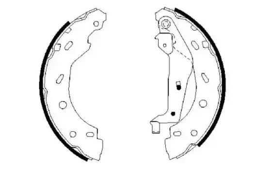 Тормозные колодки барабанные задняя ось BOSCH 0 986 487 600