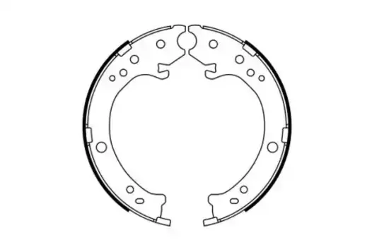 Тормозные колодки барабанные задняя ось BOSCH 0 986 487 765