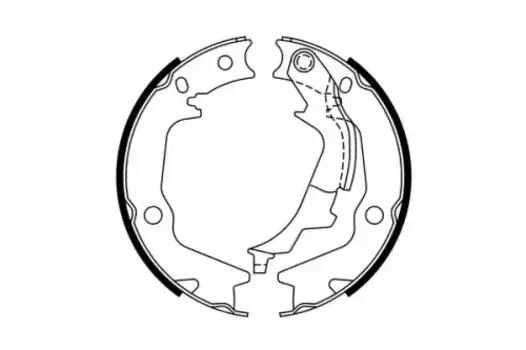 Тормозные колодки барабанные задняя ось BOSCH 0 986 487 768