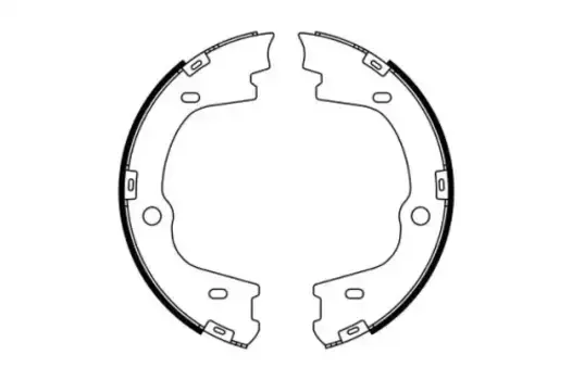 Тормозные колодки барабанные задняя ось BOSCH 0 986 487 778