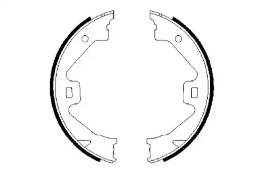 Тормозные колодки барабанные задняя ось BOSCH 0 986 487 650