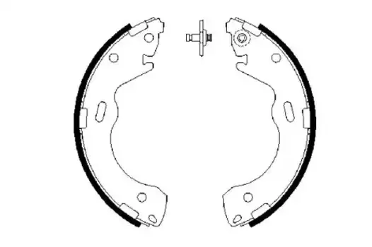 Тормозные колодки барабанные задняя ось BOSCH 0 986 487 654